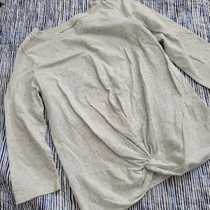 Ann Taylor Loft outlet twist front top- long sleeved - SML